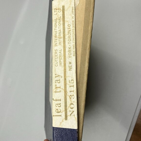 Vintage Kala Wood Hand Rubbed Carved 3 Section Leaf Tray MCM Mid Century Dark - Picture 8 of 10